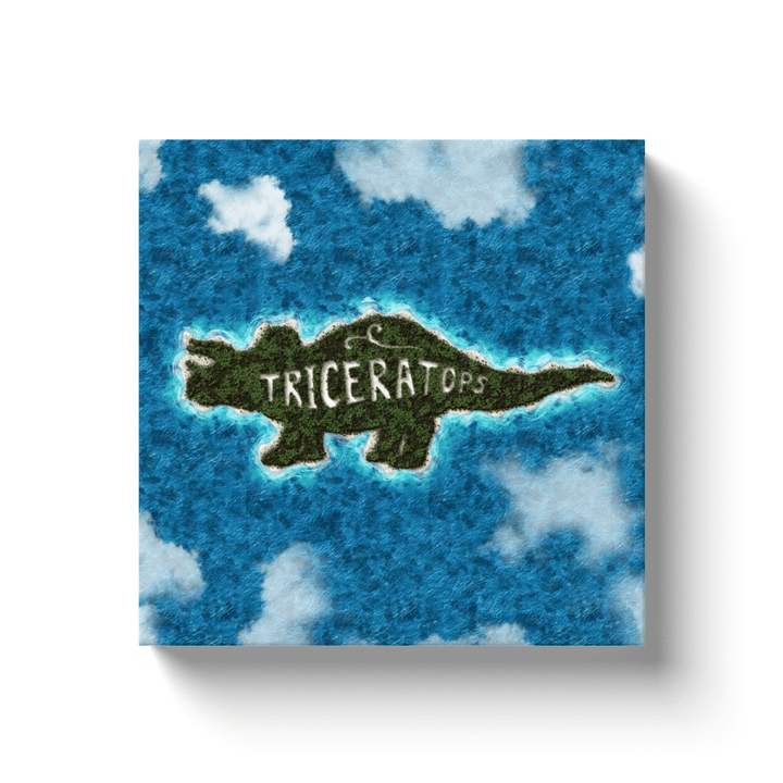Triceratops Island Canvas Wrap