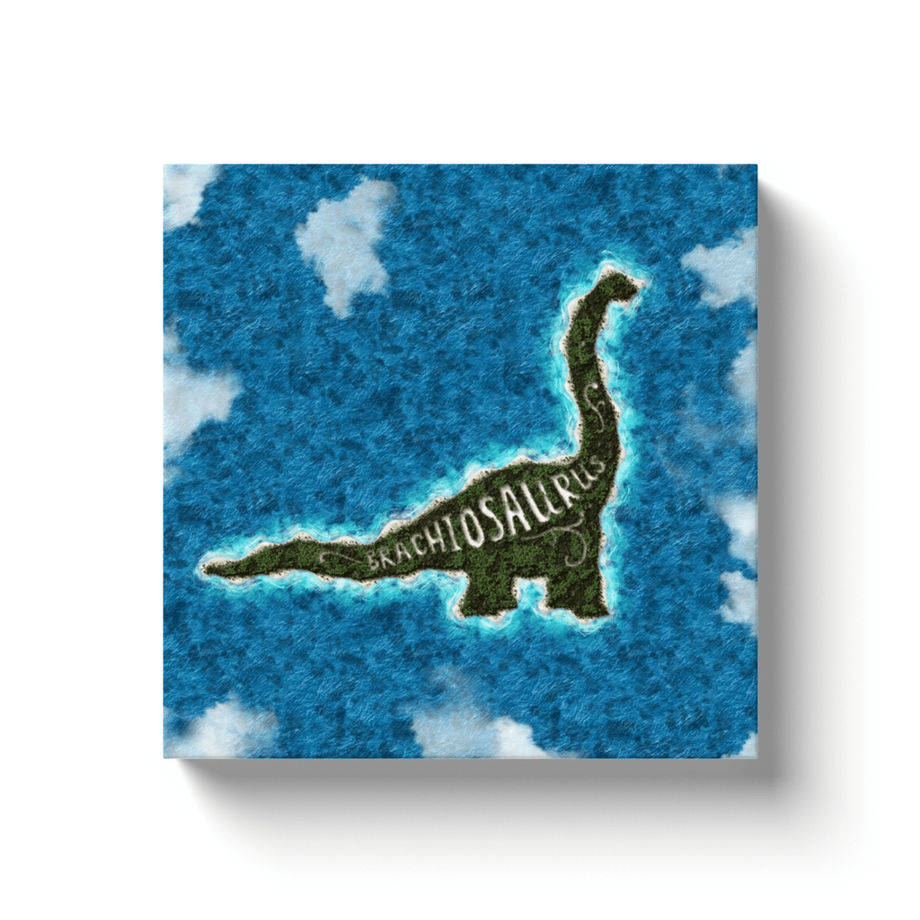 Brachiosaurus Island Canvas Wrap | Jurassic Studio
