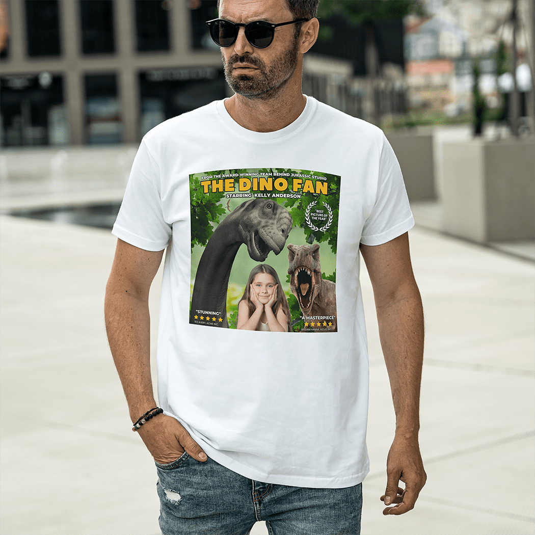 Men Movie Star Dinosaur Shirt | Jurassic Studio