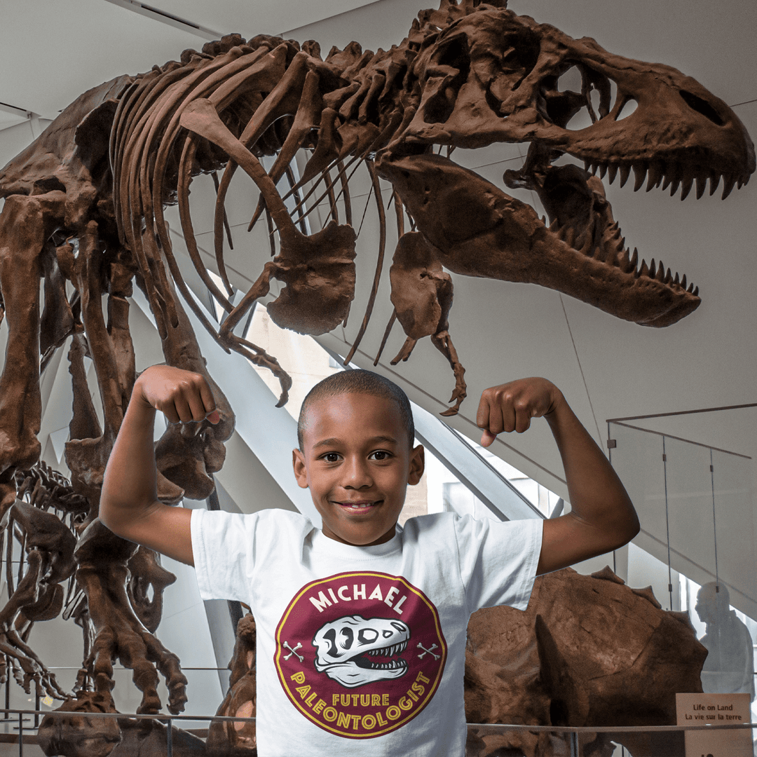 Kids Custom Future Paleontologist T-Shirt | Jurassic Studio