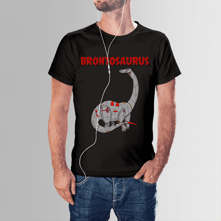 Men Robot Brontosaurus T-Shirt | Jurassic Studio