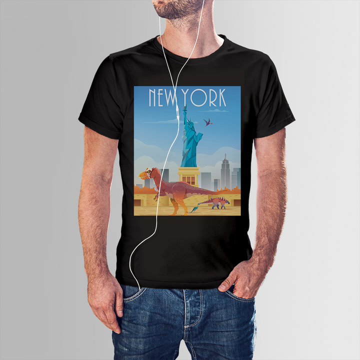 Men New York T-Shirt | Jurassic Studio
