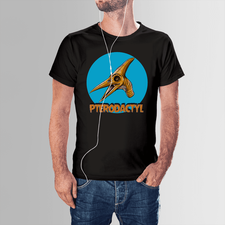 Men Pterodactyl Head T-Shirt
