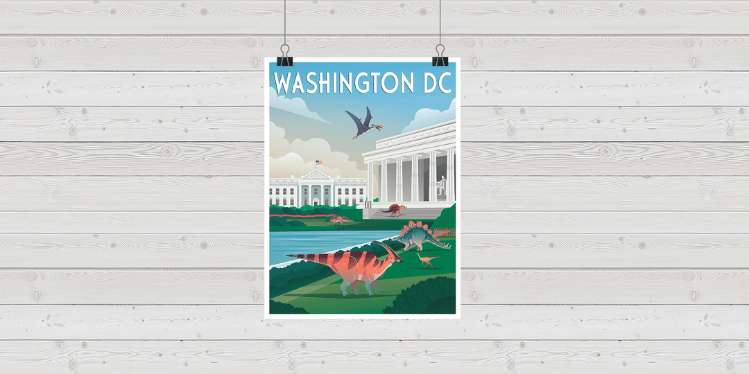 Washington DC Poster | Jurassic Studio