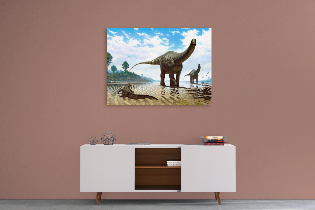 Demandasaurus Canvas Wrap | Jurassic Studio