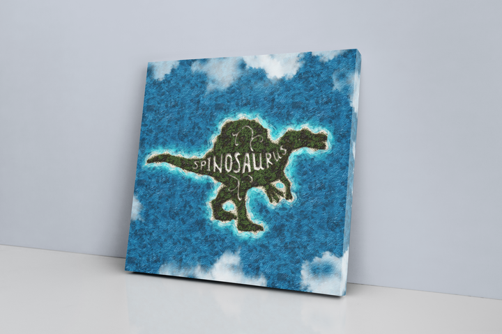 Spinosaurus Island Canvas Wrap