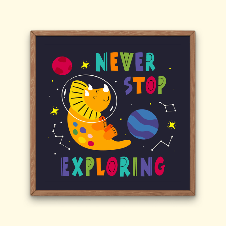 Dinosaur Never Stop Exploring Poster | Jurassic Studio