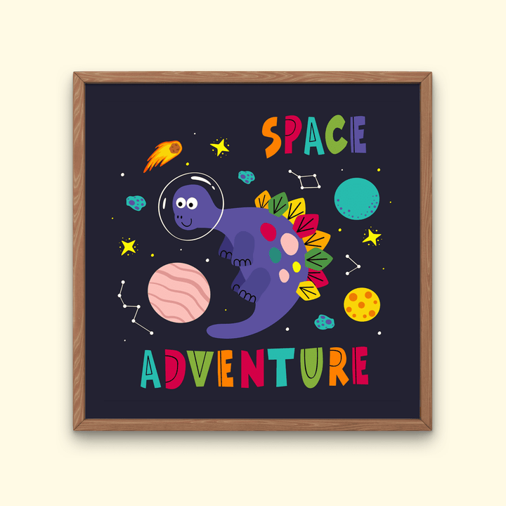 Dinosaur Space Adventure Poster | Jurassic Studio