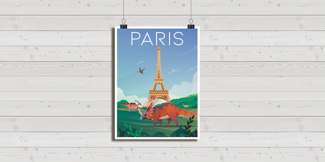 Paris Poster | Jurassic Studio