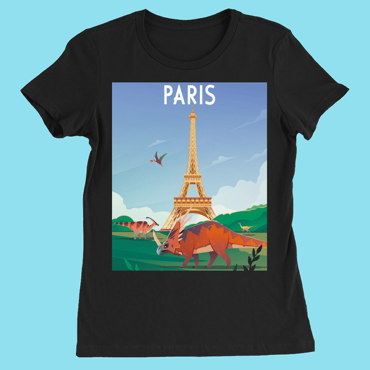 Women Paris T-Shirt | Jurassic Studio
