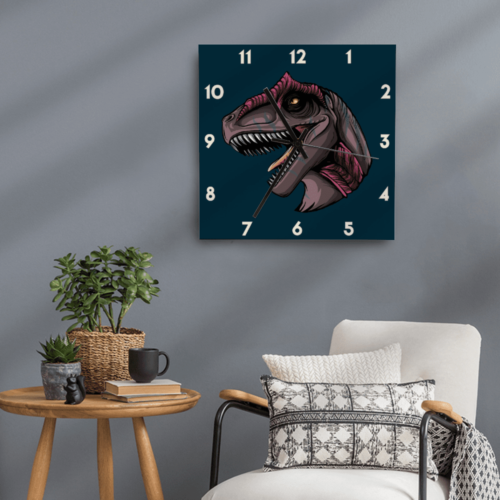11 Inch Allosaurus Wall Art Clock | Jurassic Studio