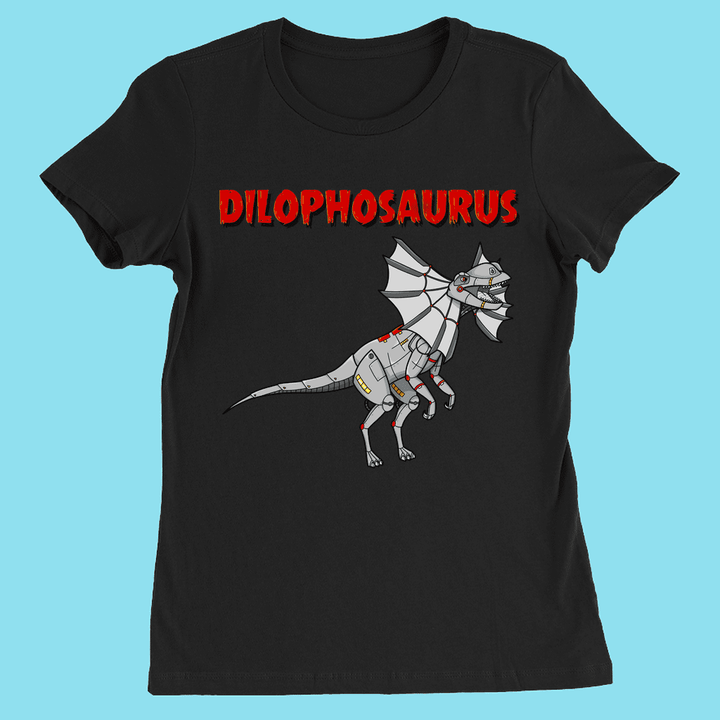 Women Robot Dilophosaurus T-Shirt | Jurassic Studio