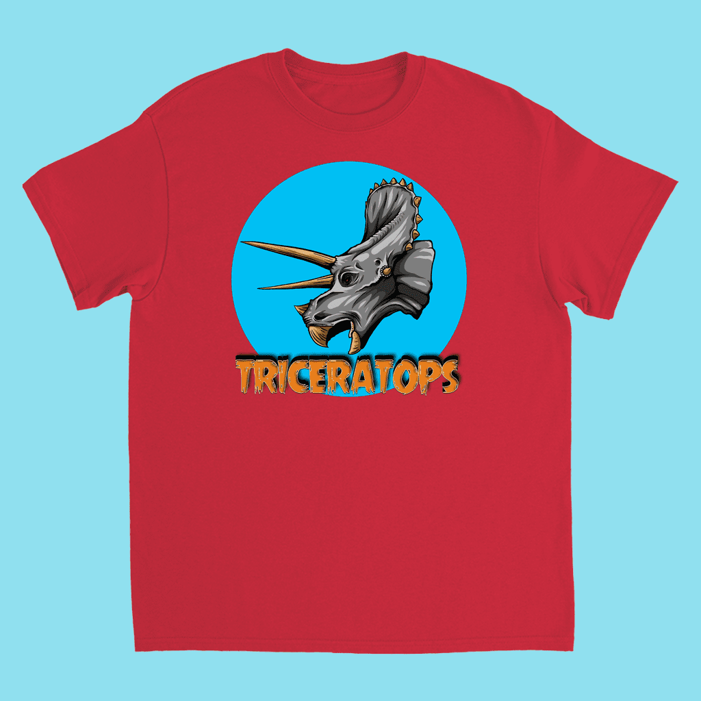 Kids Triceratops Head T-Shirt | Jurassic Studio