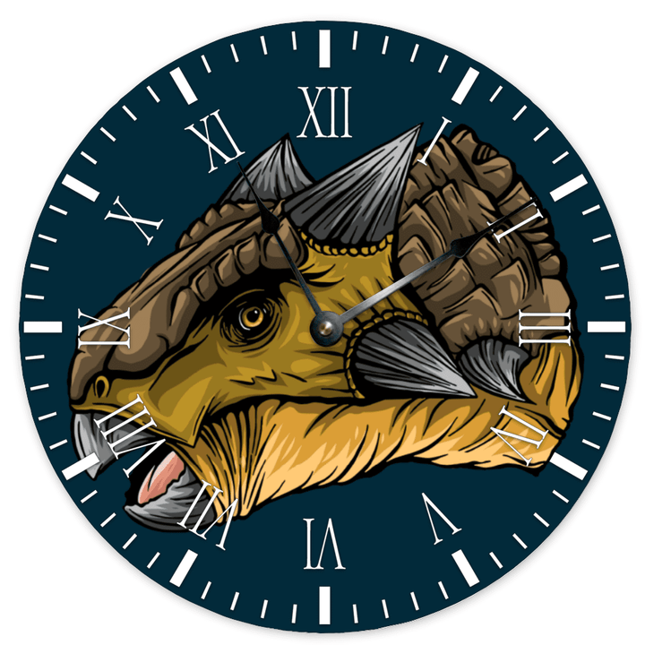 15 Inch Ankylosaurus Wall Art Clock | Jurassic Studio