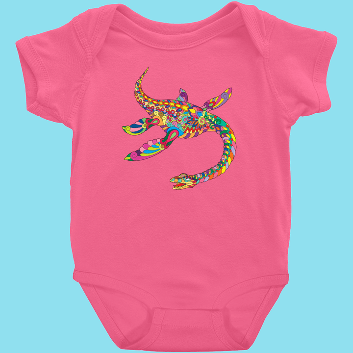 Toddler Plesiosaurus Zentangle Onesie | Jurassic Studio