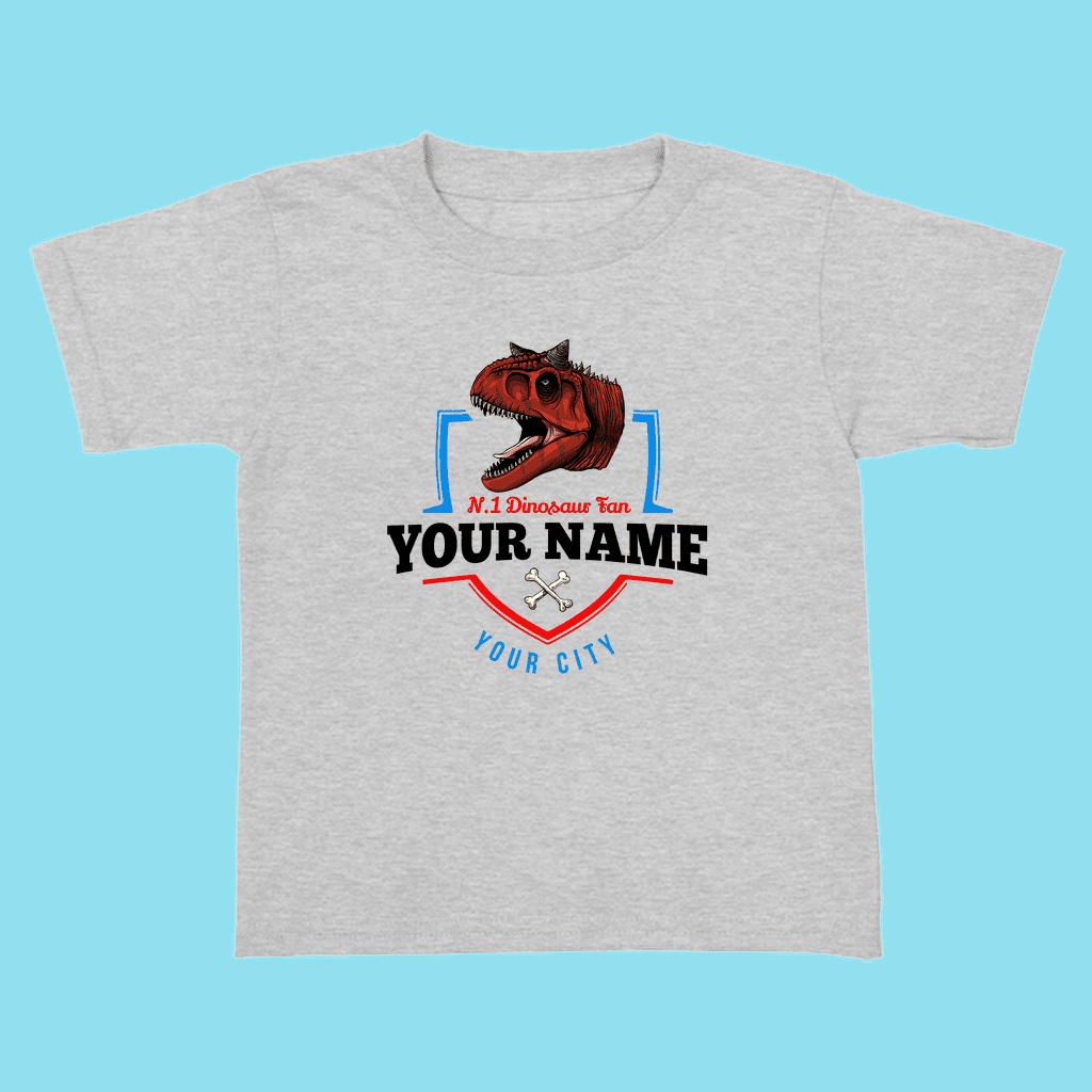 N.1 Carnotaurus Fan Custom Toddler T-Shirt | Jurassic Studio