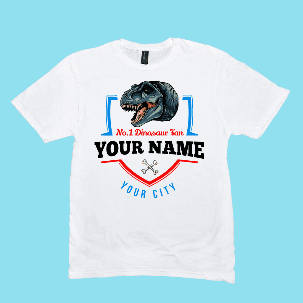 N.1 T-Rex Fan Custom Men T-Shirt | Jurassic Studio