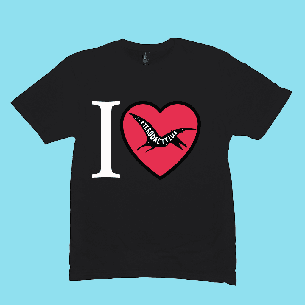 Men I Love Pterodactyl T-Shirt | Jurassic Studio
