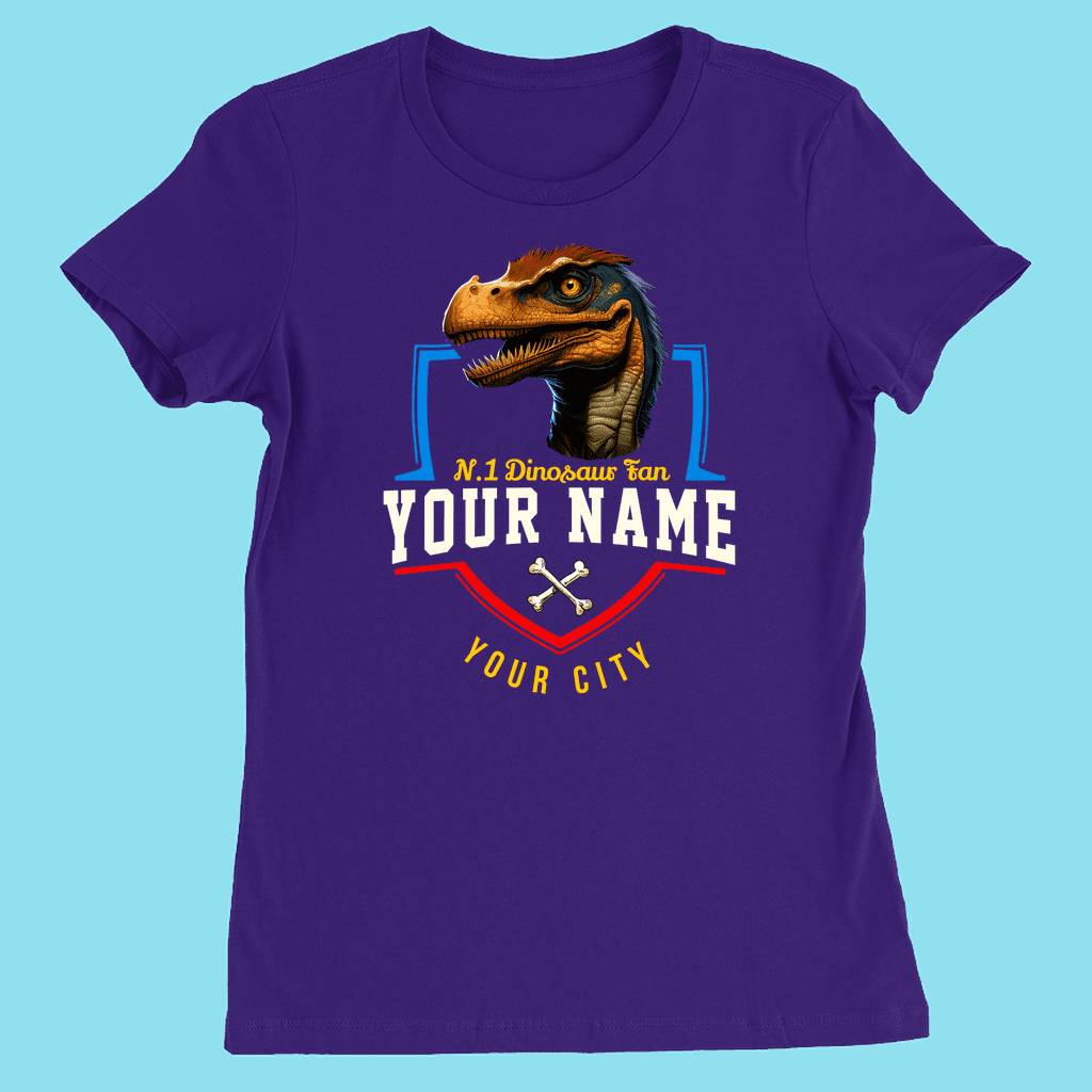 N.1 Velociraptor  Fan Custom Women T-Shirt | Jurassic Studio
