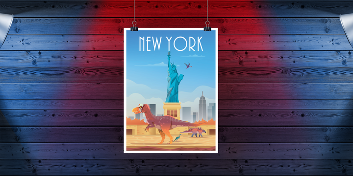 New York Poster | Jurassic Studio