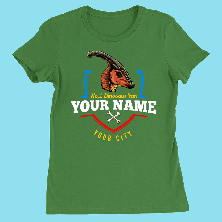 N.1 Hadrosaur Fan Custom Women T-Shirt | Jurassic Studio