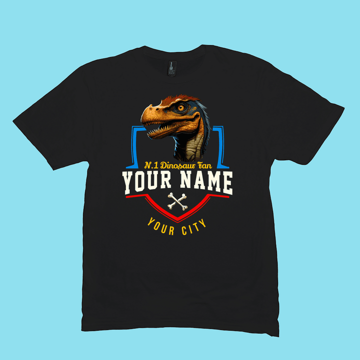N.1 Velociraptor Fan Custom Men T-Shirt | Jurassic Studio