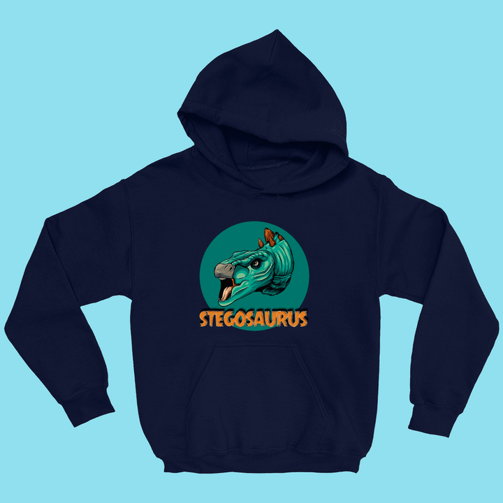Kids Stegosaurus Head Hoodie