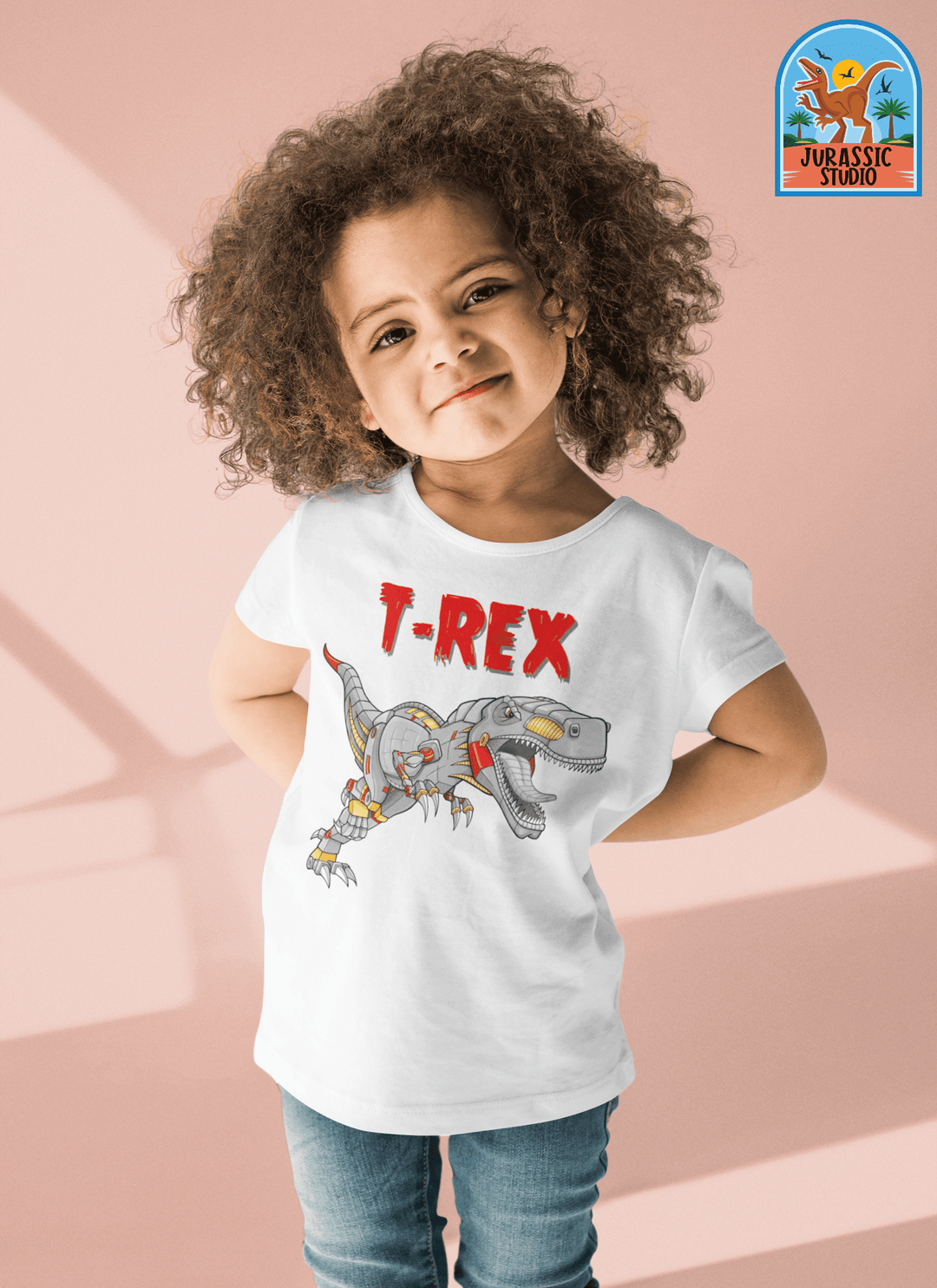 Toddler Robot T-Rex T-Shirt | Jurassic Studio