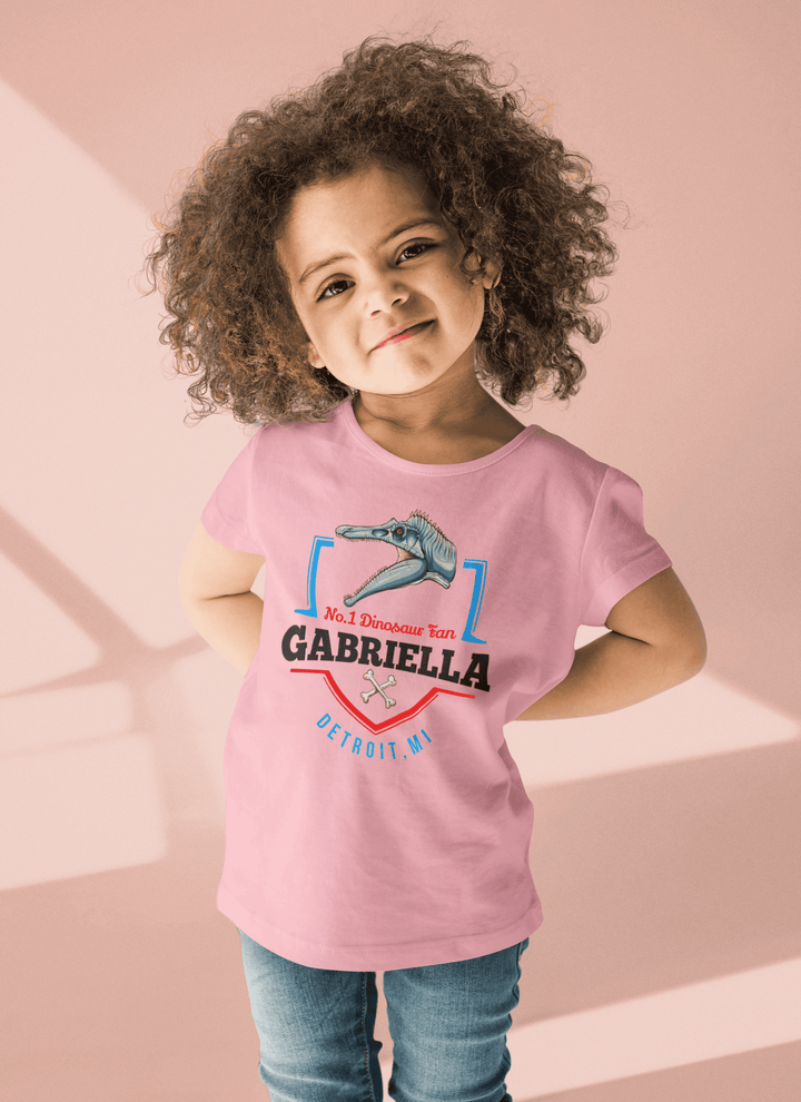 N.1 Spinosaurus Fan Custom Toddler T-Shirt | Jurassic Studio