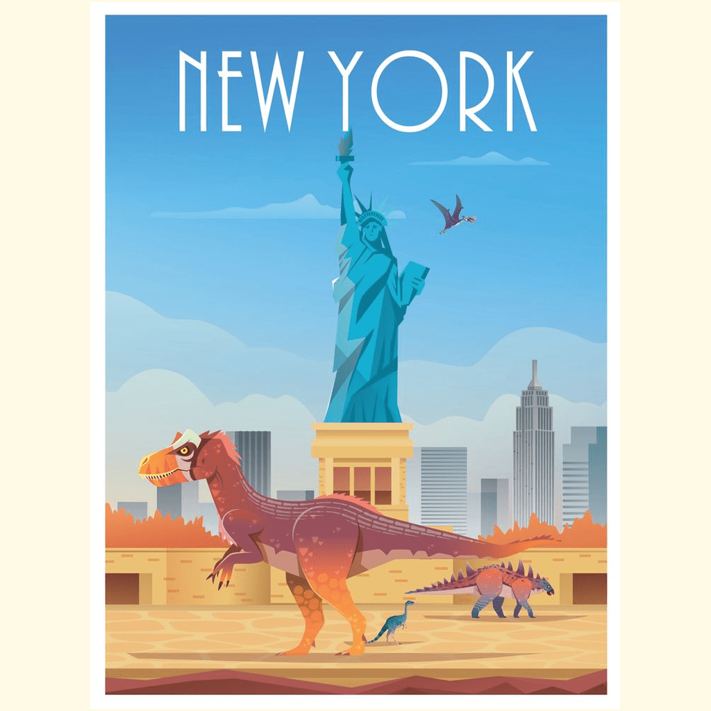 New York Poster | Jurassic Studio