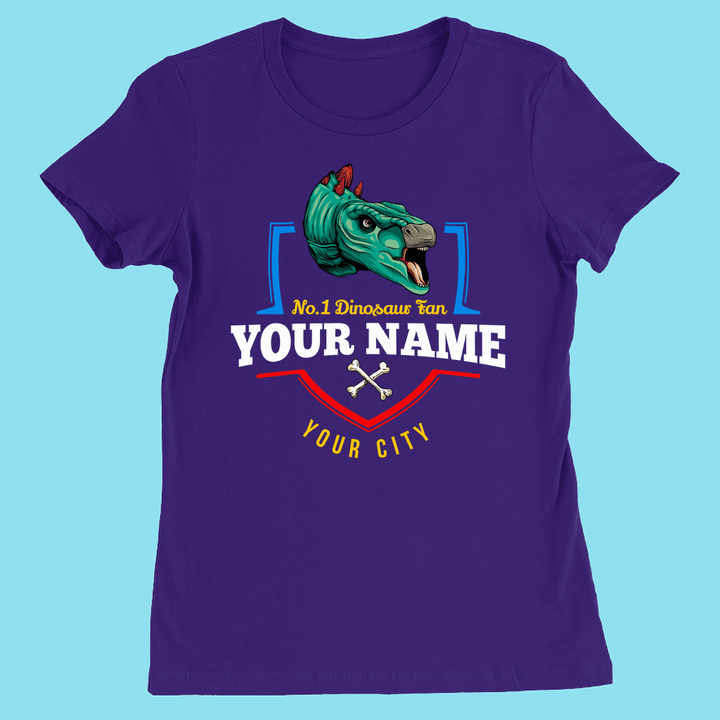 N.1 Stegosaurus Fan Custom Women T-Shirt