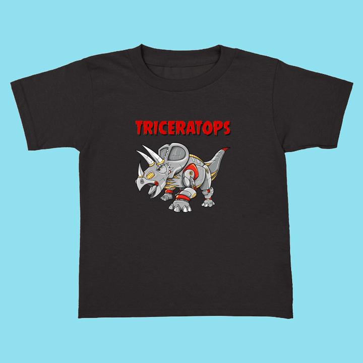 Toddler Robot Triceratops T-Shirt | Jurassic Studio