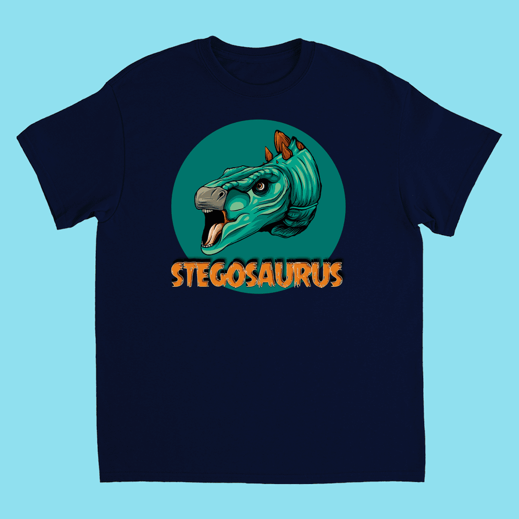 Kids Stegosaurus Head T-Shirt