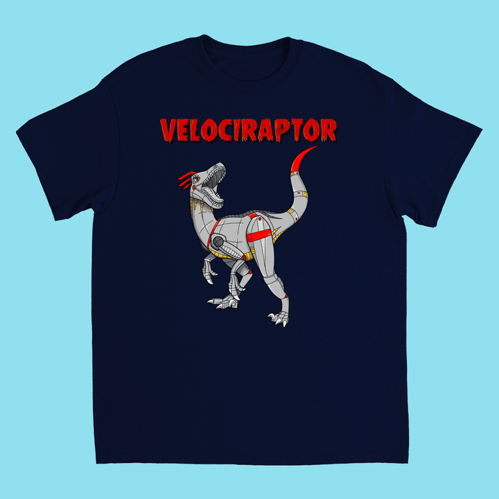 Kids Robot Velociraptor T-Shirt | Jurassic Studio