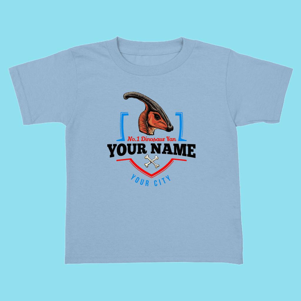 N.1 Hadrosaur Fan Custom Toddler T-Shirt | Jurassic Studio