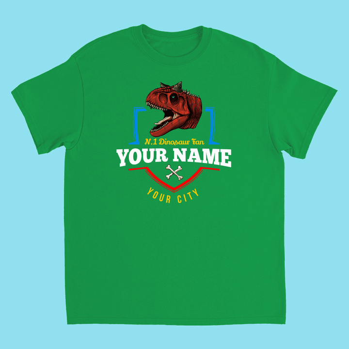 N.1 Carnotaurus Fan Custom Kids T-Shirt | Jurassic Studio