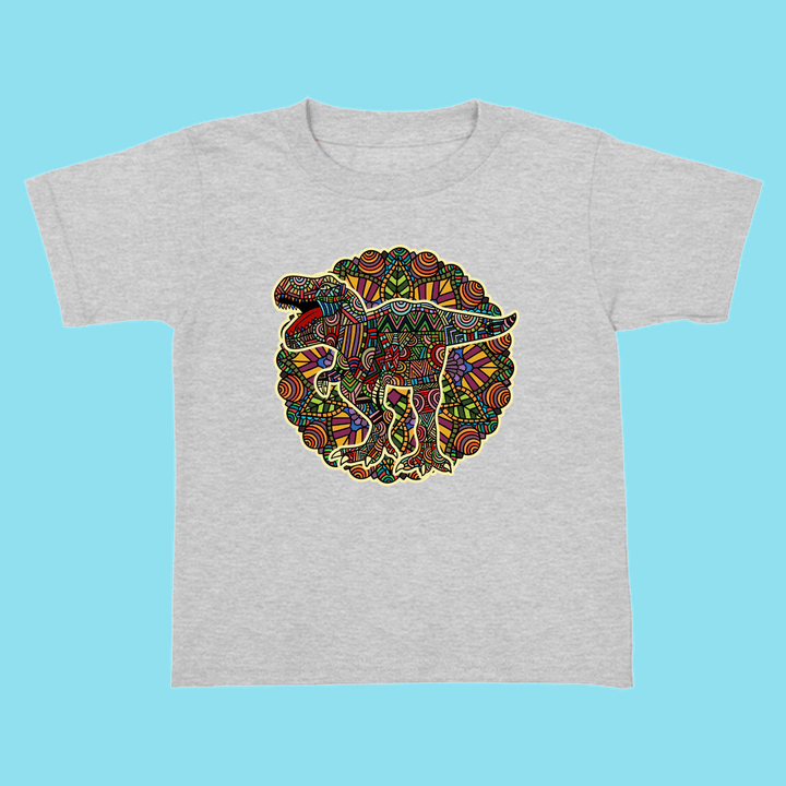 Toddler T-Rex Mandala T-Shirt
