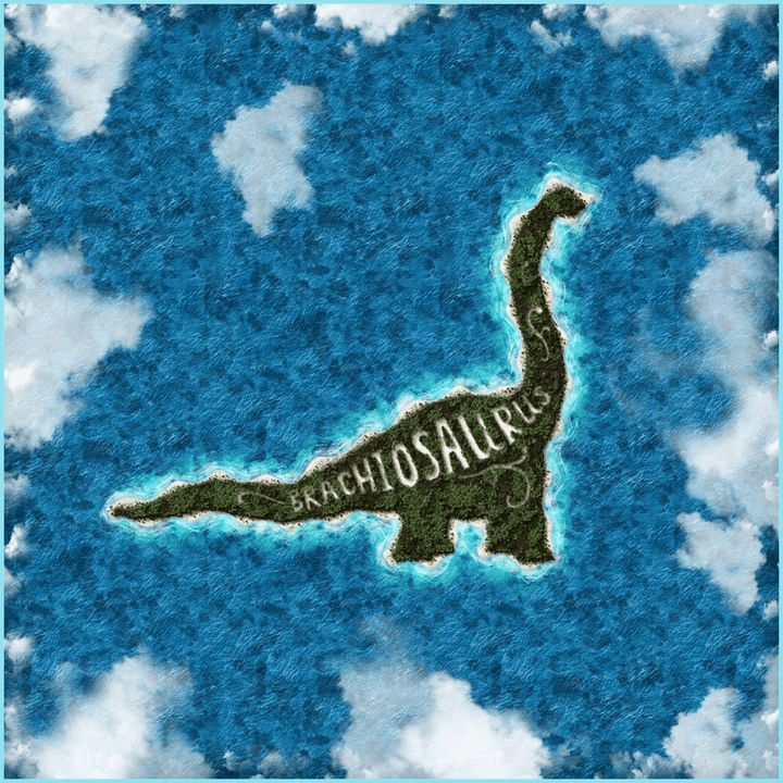 Brachiosaurus Island Poster | Jurassic Studio