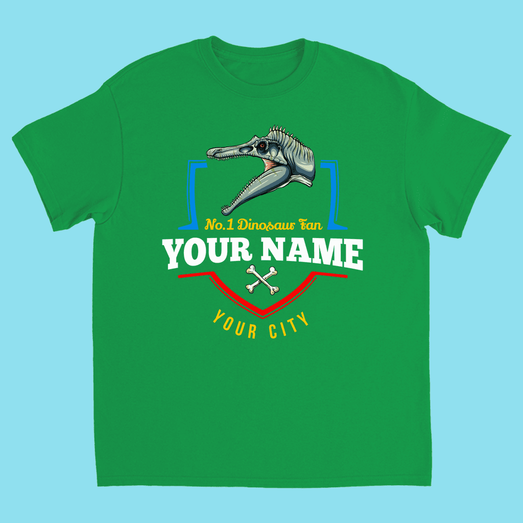 N.1 Spinosaurus Fan Custom Kids T-Shirt | Jurassic Studio