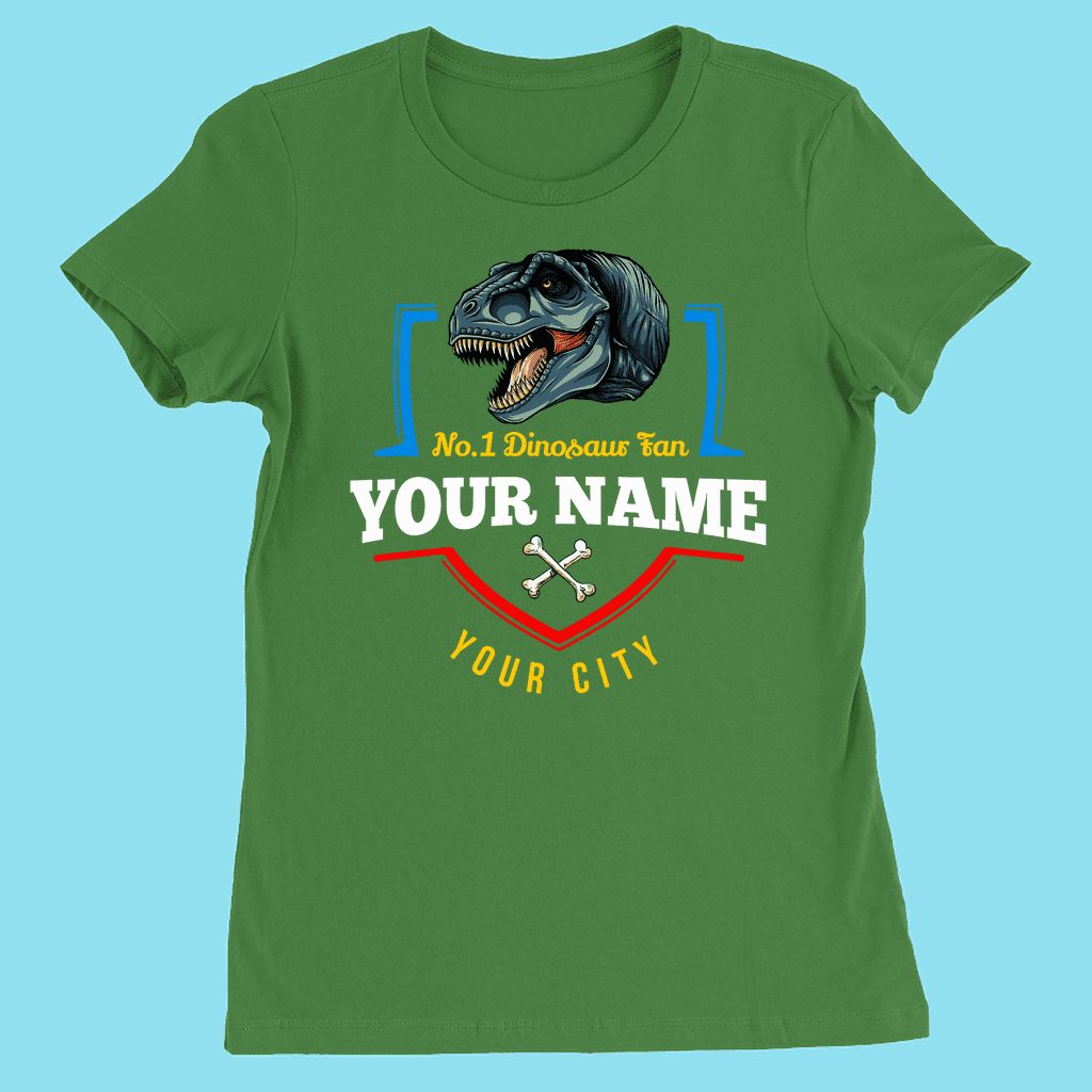N.1 T-Rex Fan Custom Women T-Shirt | Jurassic Studio