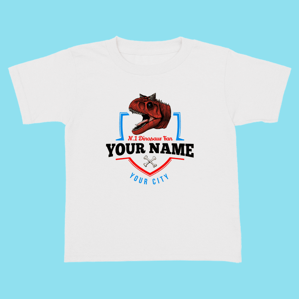 N.1 Carnotaurus Fan Custom Toddler T-Shirt | Jurassic Studio