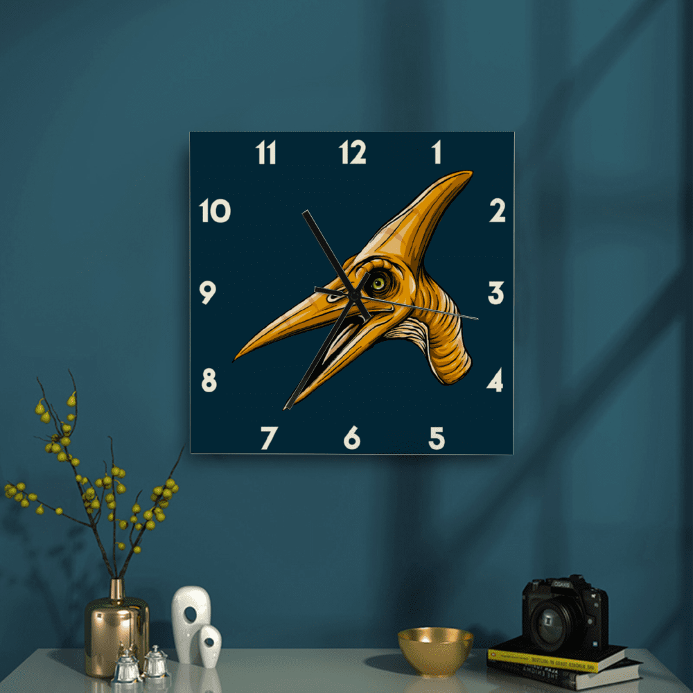 11 Inch Pterodactyl Wall Art Clock | Jurassic Studio
