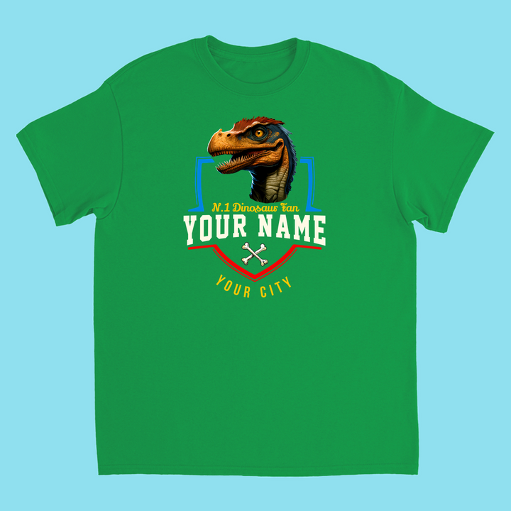 N.1 Velociraptor Fan Custom Kids T-Shirt