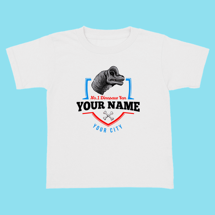 N.1 Brontosaurus Fan Custom Toddler T-Shirt | Jurassic Studio