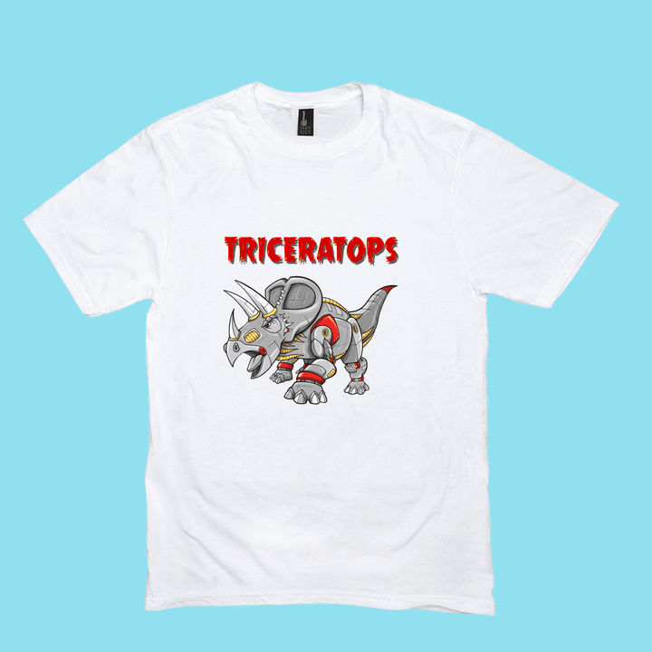 Men Robot Triceratops T-Shirt | Jurassic Studio