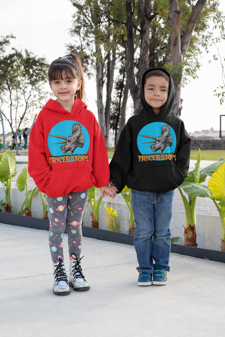 Kids Triceratops Head Hoodie