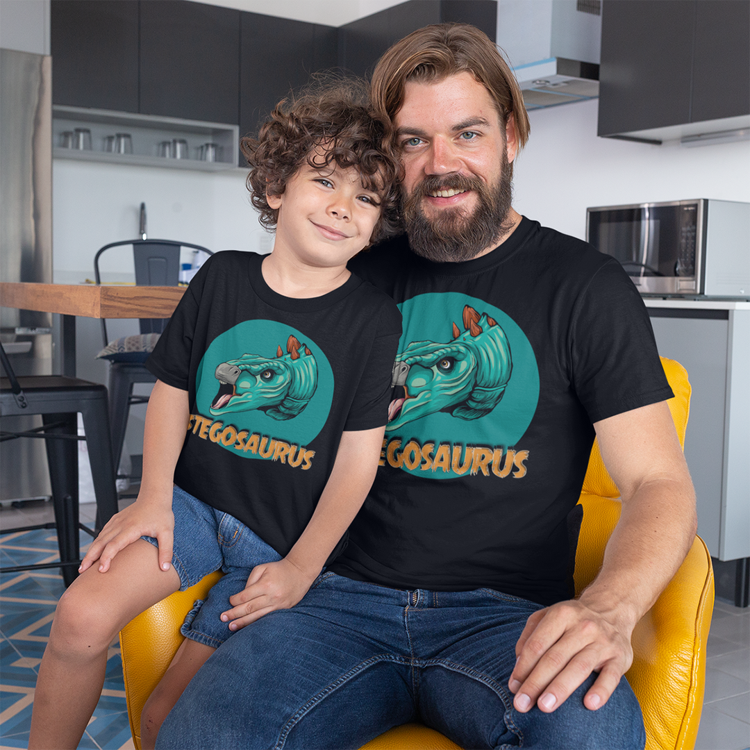 Men Stegosaurus Head T-Shirt | Jurassic Studio
