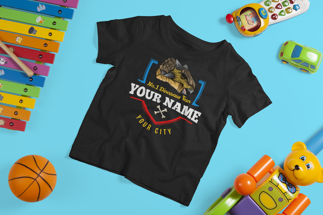 N.1 Ankylosaurus Fan Custom Toddler T-Shirt | Jurassic Studio