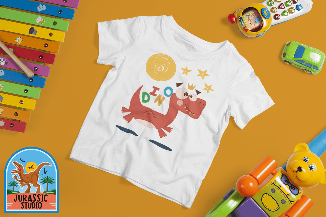 Toddler Baby Dino Run T-Shirt | Jurassic Studio