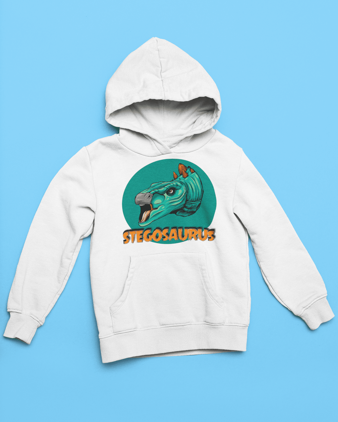 Kids Stegosaurus Head Hoodie Jurassic Studio